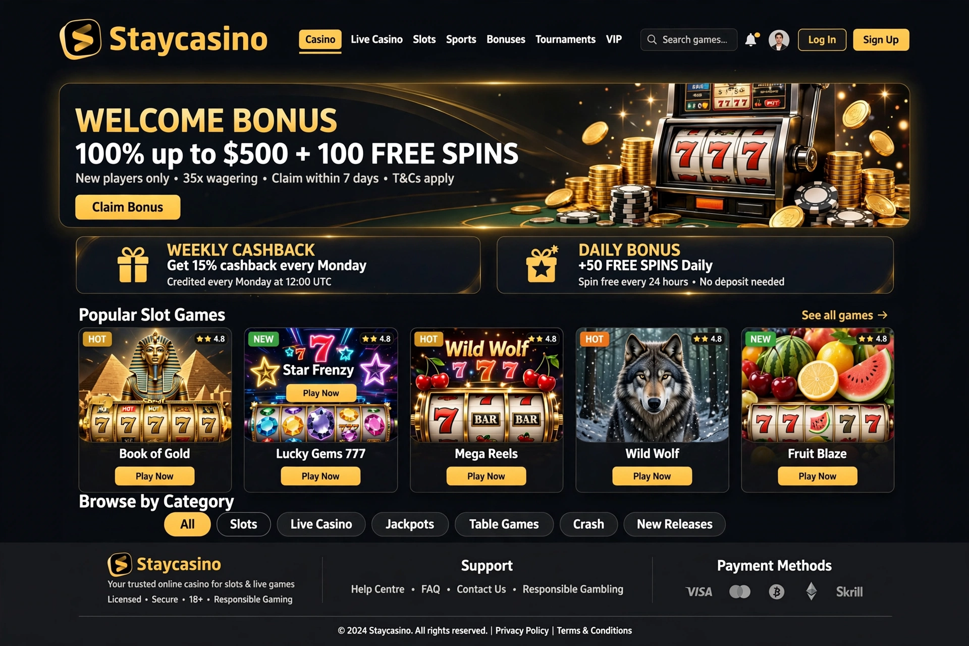 Staycasino – komplett guide, bonuser og sikkerhet for norske spillere